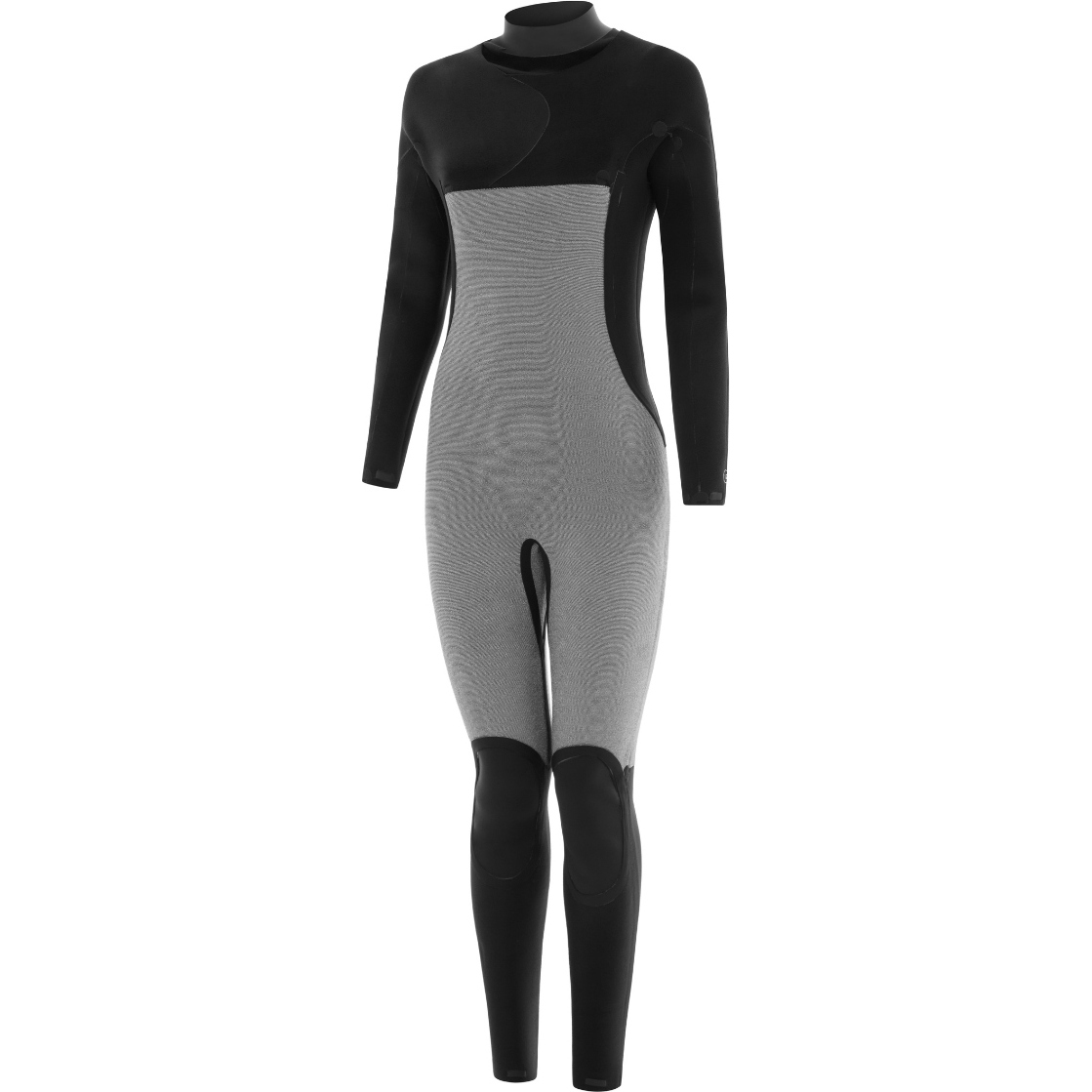 2025 Nyord Womens Solu Yulex 4/3mm Chest Zip Wetsuit SOLW43001 - Black